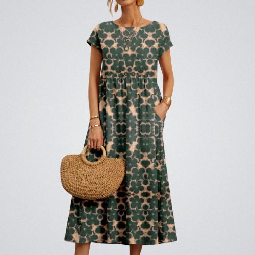 FLORENE™ - Breezy Floral Midi Dress