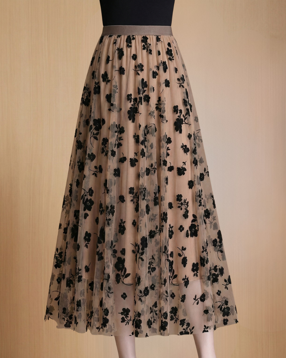 ADELINE™ – Chic Floral Midi Skirt