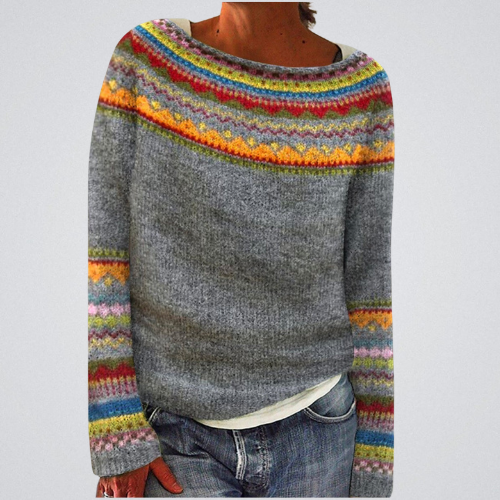 CELINE™ - Multicolor Fair Isle Sweater
