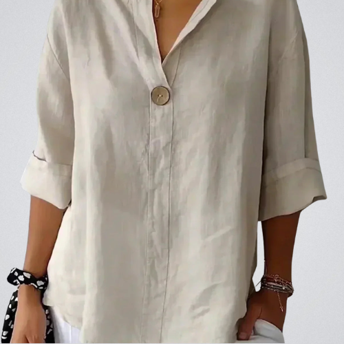 NAYLA™ - Casual V-Neck Blouse