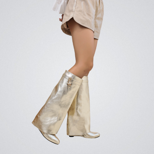 SORAYA™ - Metallic Leather Boots