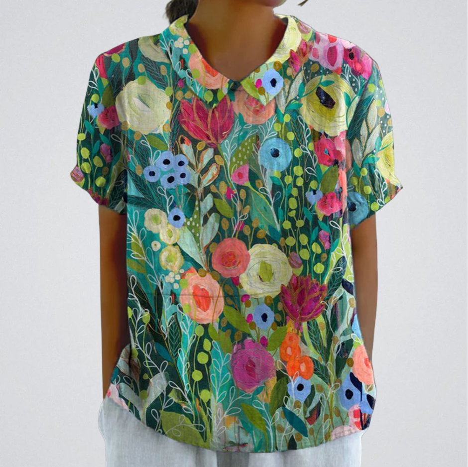 Daisy | Watercolor Floral Shirt