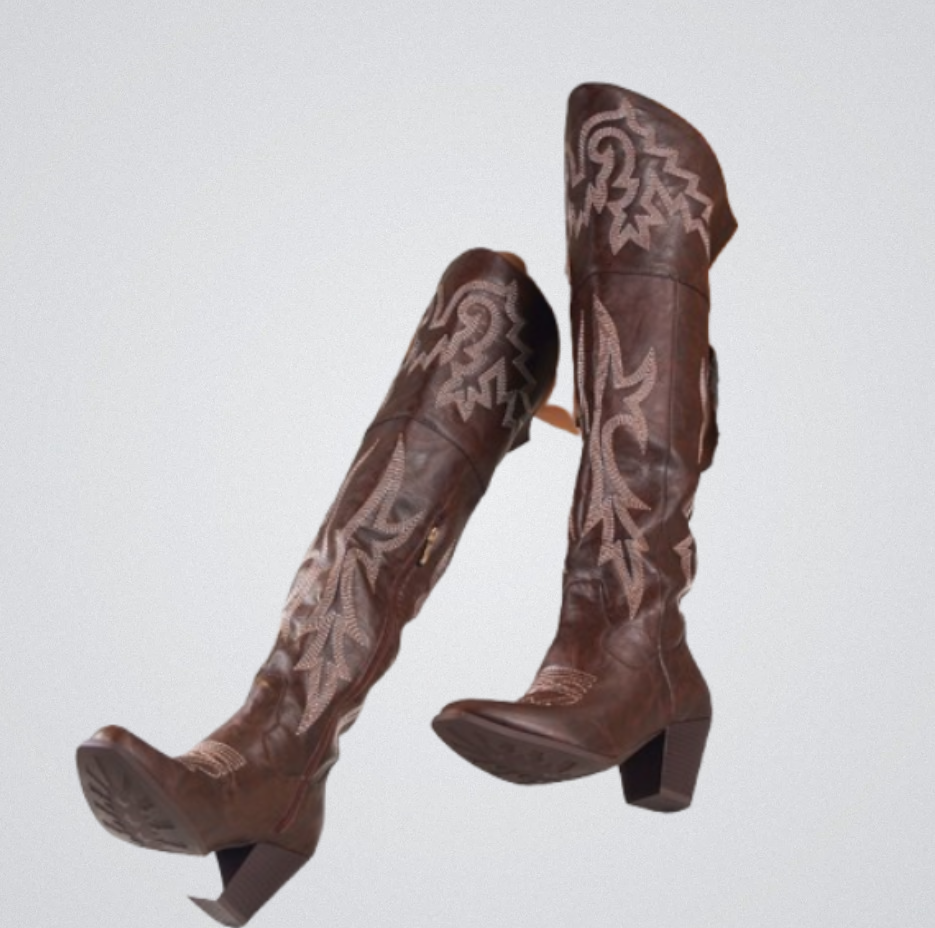 CHEYENNE™ –  Classic Over-the-Knee Cowboy Boots